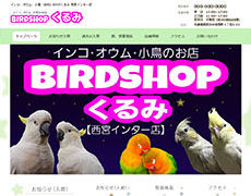 BIRD SHOPくるみ 様 のホームページを制作